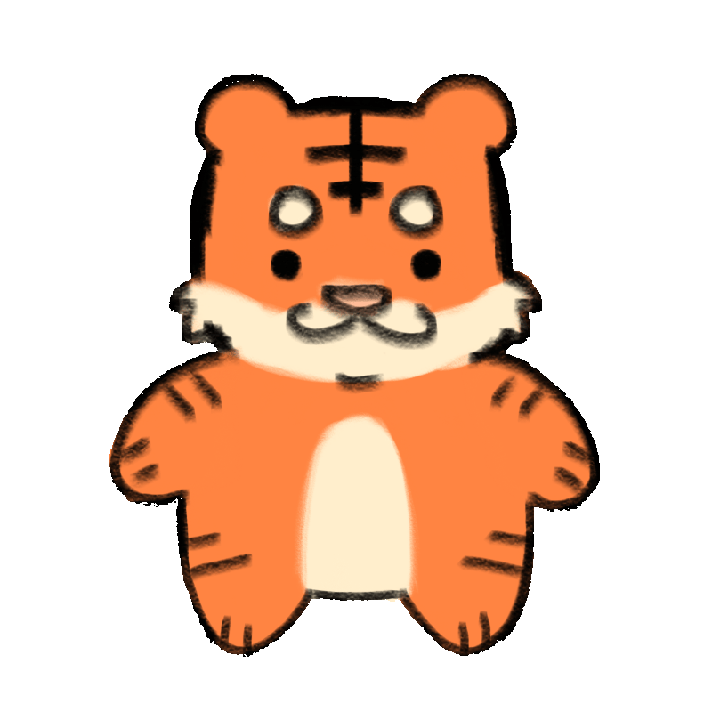 Gif of a tiger waving!